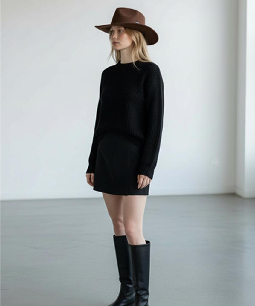 Yunibeosyeolkemiseuteuli Cowboy Suede Brown Fedora Fedora