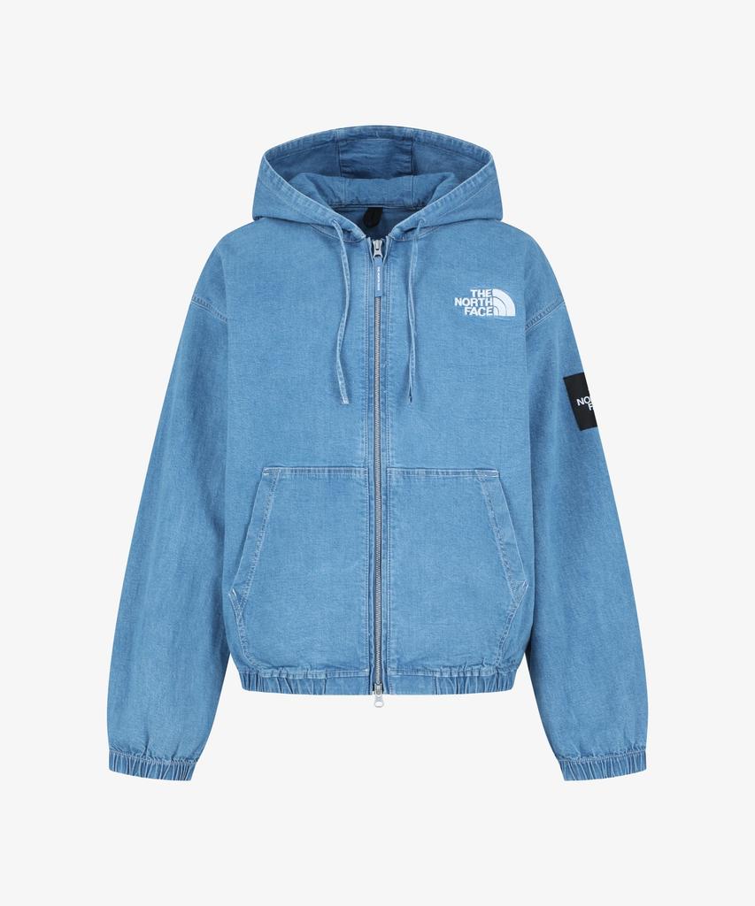 The North Face Nj3Bs09J White Label Brise Denim Jacket Light Blue