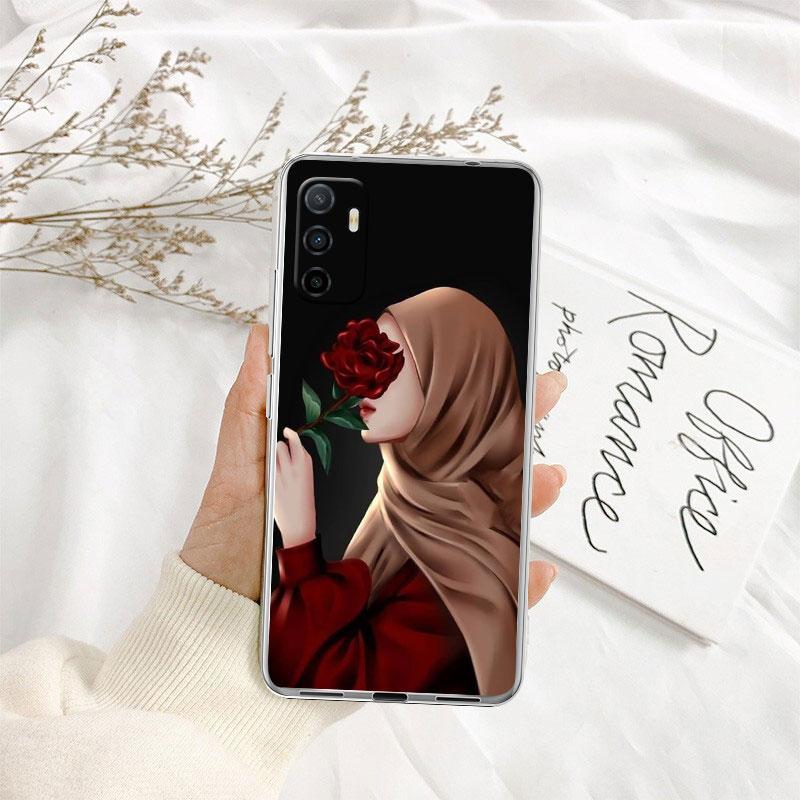 Islamic Muslim Girls Hijab Phone Case for Motorola Moto G40 G04 G05 One Ace Action  Fusion + Plus Hyper Macro Vision Zoom
