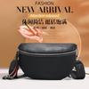 Leather Breast Bag Women's New Trendy First-layer Cowhide Messenger Bag Ins Fashion Casual Soft Shoulder Bag Fanny Pack
