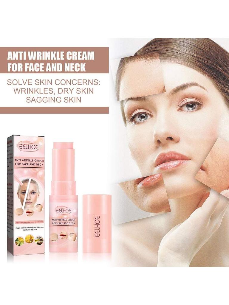 Anti-aldring Kremstift Reduserer Fine Linjer i Ansiktet Reparerer Huden Hydrerende Pleiekremstift Oppstrammende og Anti-aldring