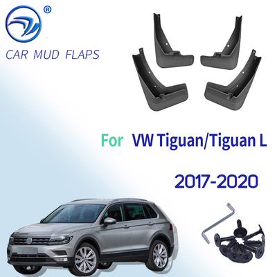 4Pcs Car Mudflaps Front Rear Mud Flaps Mudguards Splash Guards Fender Flares for VW Tiguan/Tiguan L 2017