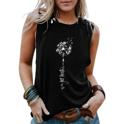 Casual Women Dress T Shirt Sleeve Less Casual Loose Sporty Summer Comfortable Tank Tops Commute Breathable Blouse Sleeveless Ba