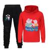 Kids Clothing Sets Cute Little Pig Printed Children's Hooded Sweatshirt Set