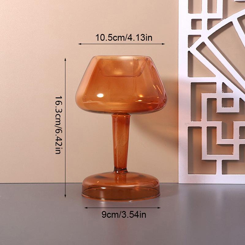 Подсвечник в скандинавском стиле, ваза, центральный элемент стола, стеклянные подсвечники, домашний декор, винтаж