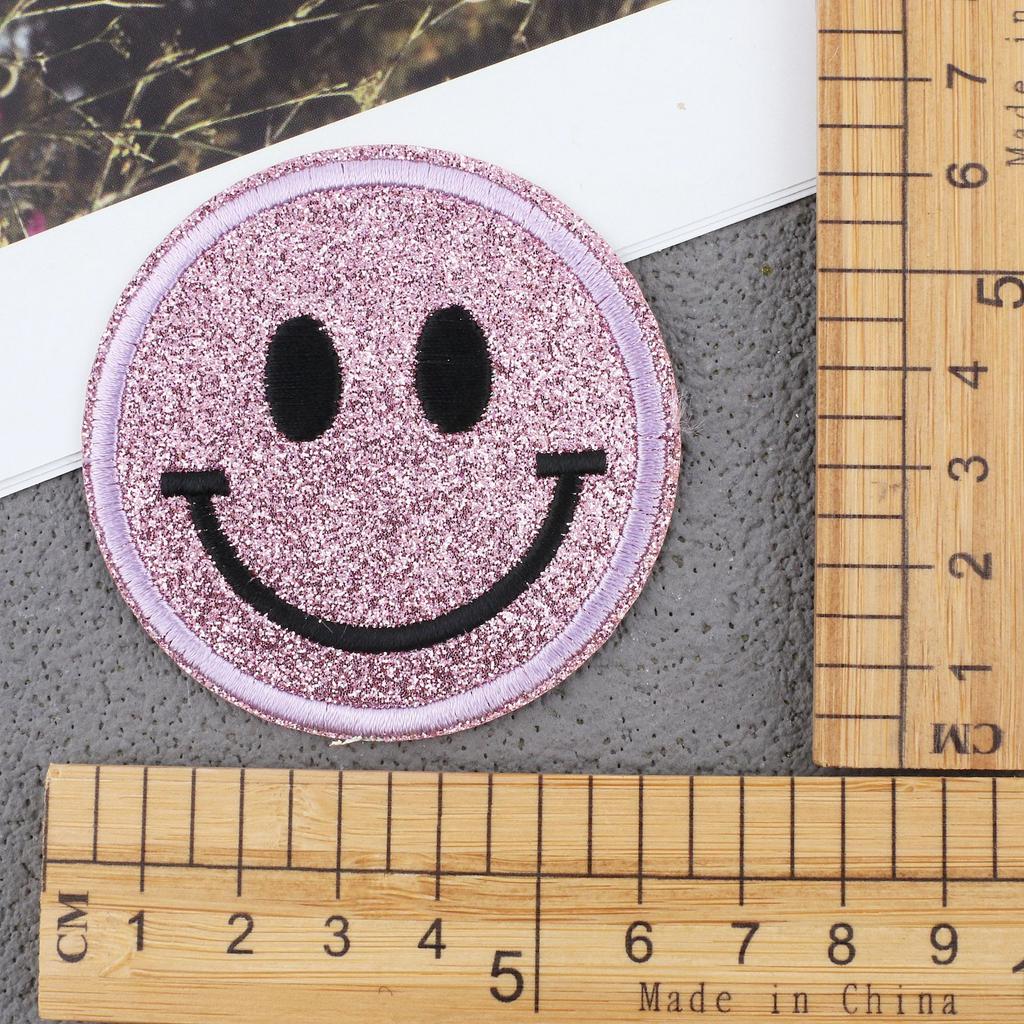 Gypsy Smiley Face Embroidery Cloth Sticker Pentagram Patch Sticker Computer Embroidery Label Clothes Decoration Expression Subsidy Ironing
