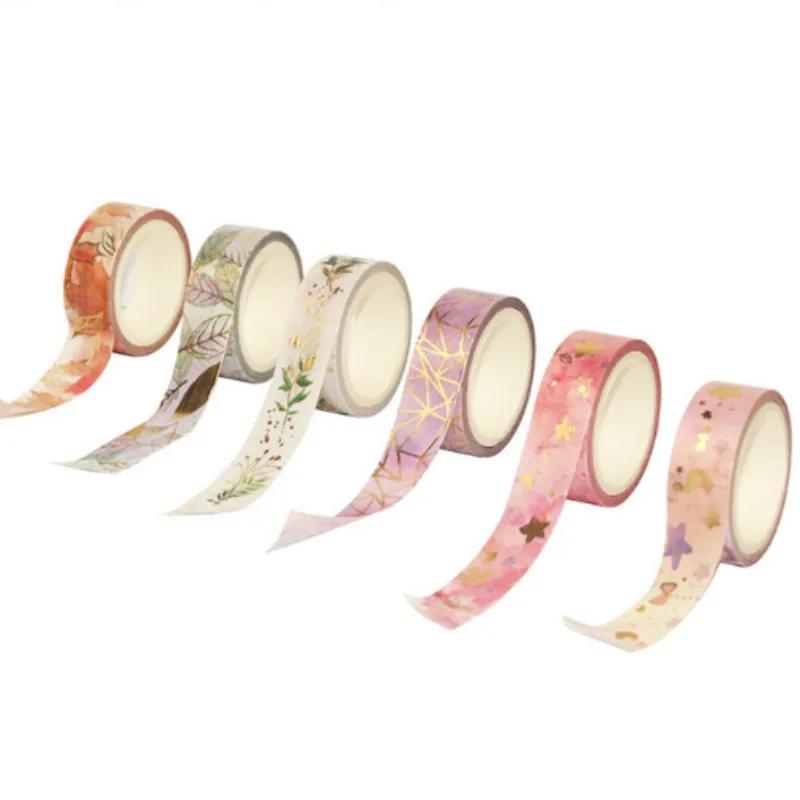 

Красное сердце любви бумажный скотч цветочный узор украшение скрапбук подарочный набор наклейка фотоальбом школьные студенческие канцелярские принадлежности 6 Rolls set