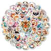 50 Hand-drawn Cartoon Jungle Animals Mix and Match Doodle Stickers Waterproof Stickers Decorative Skateboard Water Cup
