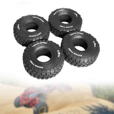 4 Pieces RC Crawler Tires Outer Diameter 11.6cm Lightweight DIY Accessories Wheel Rubber Tyre
