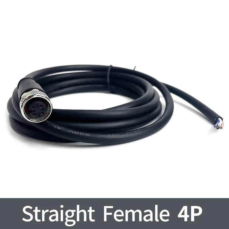 Conector senzor M12 de 2 metri mufă cablu impermeabil Masculin și Femeie 4 5 8 12Pin PVC Conectori M12 de turnare prin injecție integrate