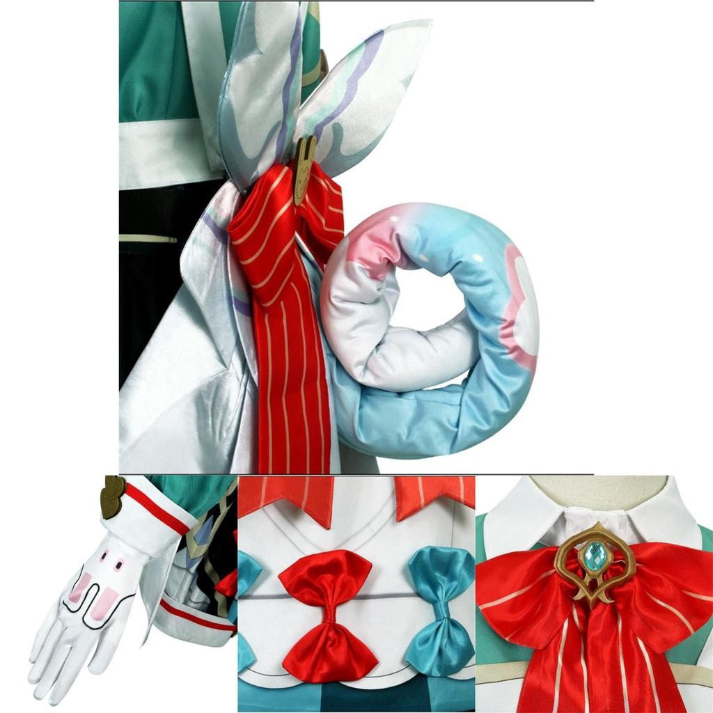 Original Sin- Higewen Cosplay Anime Game Costume Set Soft Fabric 2023 Summer Xs-xxxl