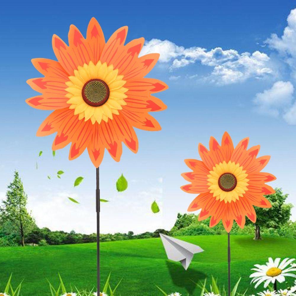

Waterproof for Yard Kids Toys Lawn Wind Spinner Pinwheels Sunflower Windmill Outdoor Decoration красный