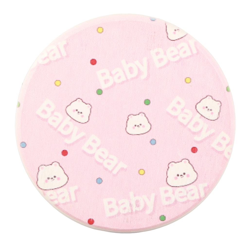 Round Cartoon Diatom Mud Coaster Water Absorbent Coaster Cutlery Insulation Anti Scalding Pad Marble Table Decor