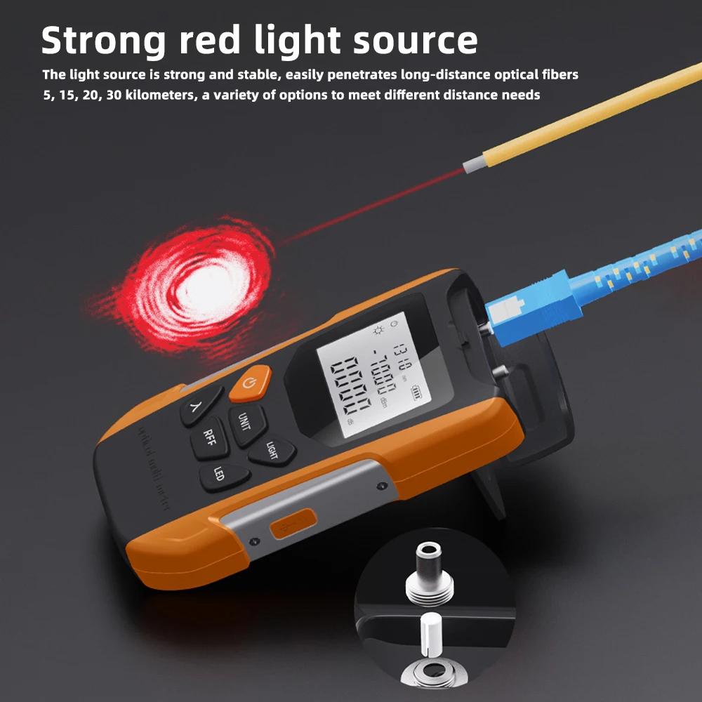 Multifunction Optical Power Meter G90 USB Charging Visual Fault Locator Fiber Optic Fiber Tester Professional Digital Multimeter