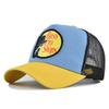 Cappellino a Rete con Visiera Curva e Ricamo a Punto Croce - Cappello da Sole Estivo