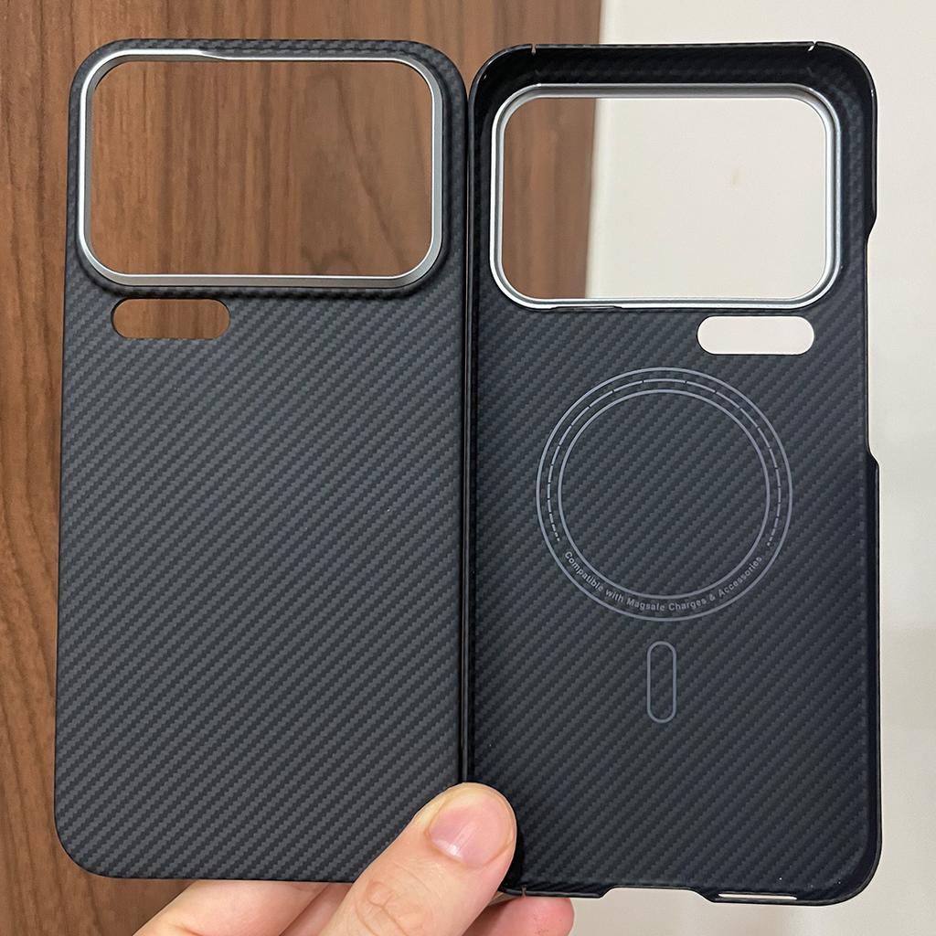 Magnetic Real 600D Aramid Carbon Fiber Phone Case Cover On For Xiaomi Mi 17 Pro Max 5G Global Xiaomi17ProMax 256/512 Magsafe