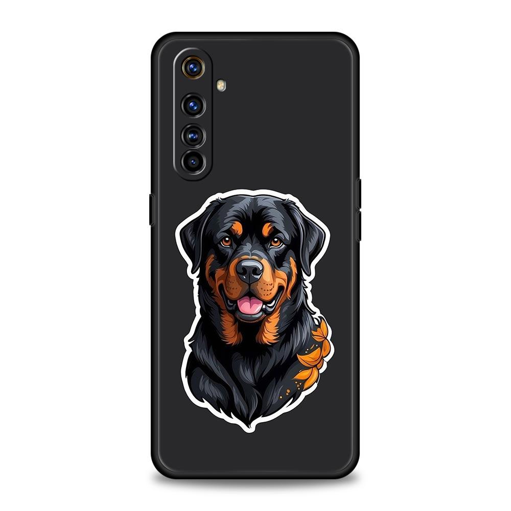 Rottweiler Dog Phone Case For Realme 13 12 10 9 8 7 GT3 GT5 GT2 Pro Plus 5G C21 C25 C35 GT Neo 2 3 3T 5 Cover