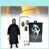 Neca Grito Ghostface Asesino Figura Articulada Altamente Detallada de 7 Pulgadas Para Fans