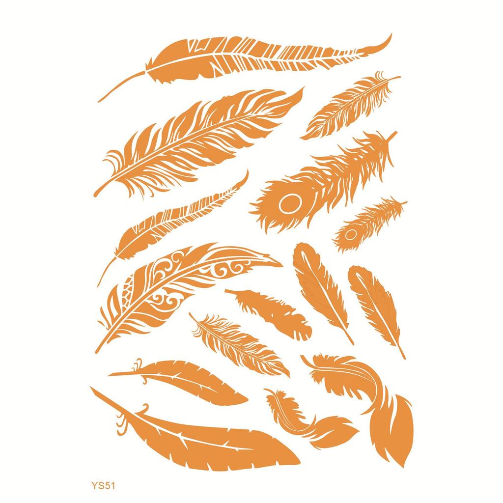 Metal Lace Waterproof Temporary Tattoo Stickers