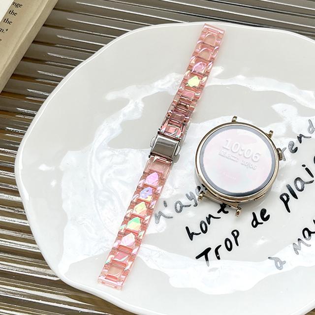 22mm 20mm 18mm 14mm 12mm Slim Dazzling Laser Strap Watch For Samsung Galaxy Watch 5 4 4 Classic 40/44/42/46mm for Huawei GT4