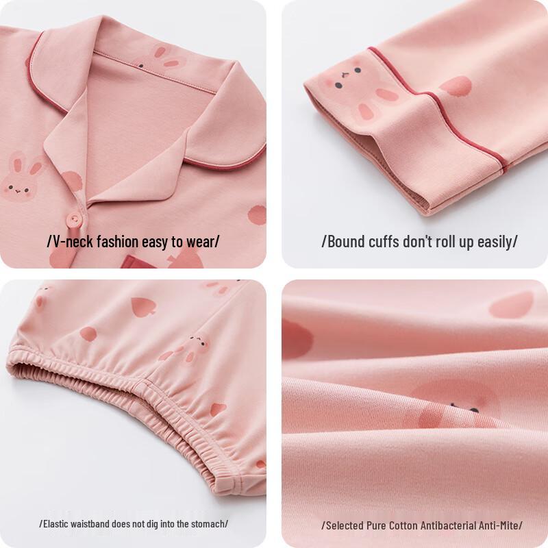 MaoRen Girls' Pure Cotton Pajama Set