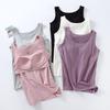 Women's Fashion Casual Summer Spring Solid Color Print Sleeveless U-Neck Blouses & Shirts