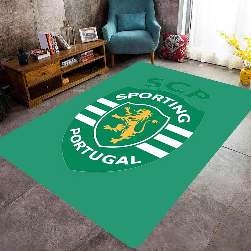 Portugal: Lion Emblem Green Shield carpet Suitable for all seasons floor mats Office chair cushion Fashion Bathroom mat