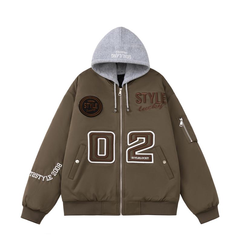 

Модные куртки-бомберы, мужская верхняя одежда с капюшоном, повседневная, осень-зима, толстое теплое короткое пальто 4XL коричневый