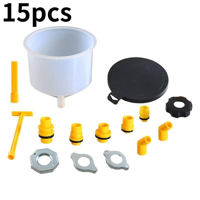 Free Spill Funnel With Accessory Kit Radiator Cooling Coolant Filling Tool Car