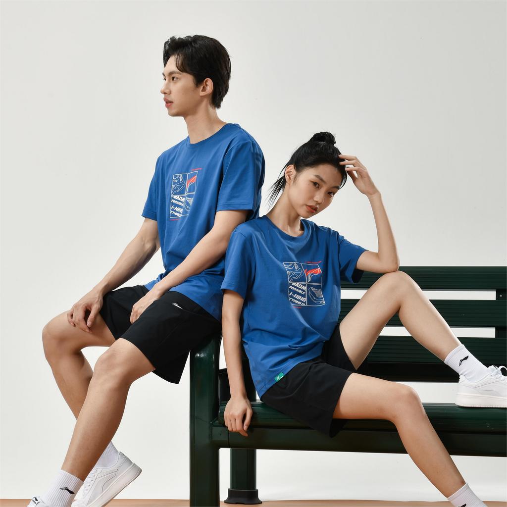 Li Ning Table Tennis Series Soft Quick-Dry Antibacterial Casual Shorts Men shorts Black AKSS437-1