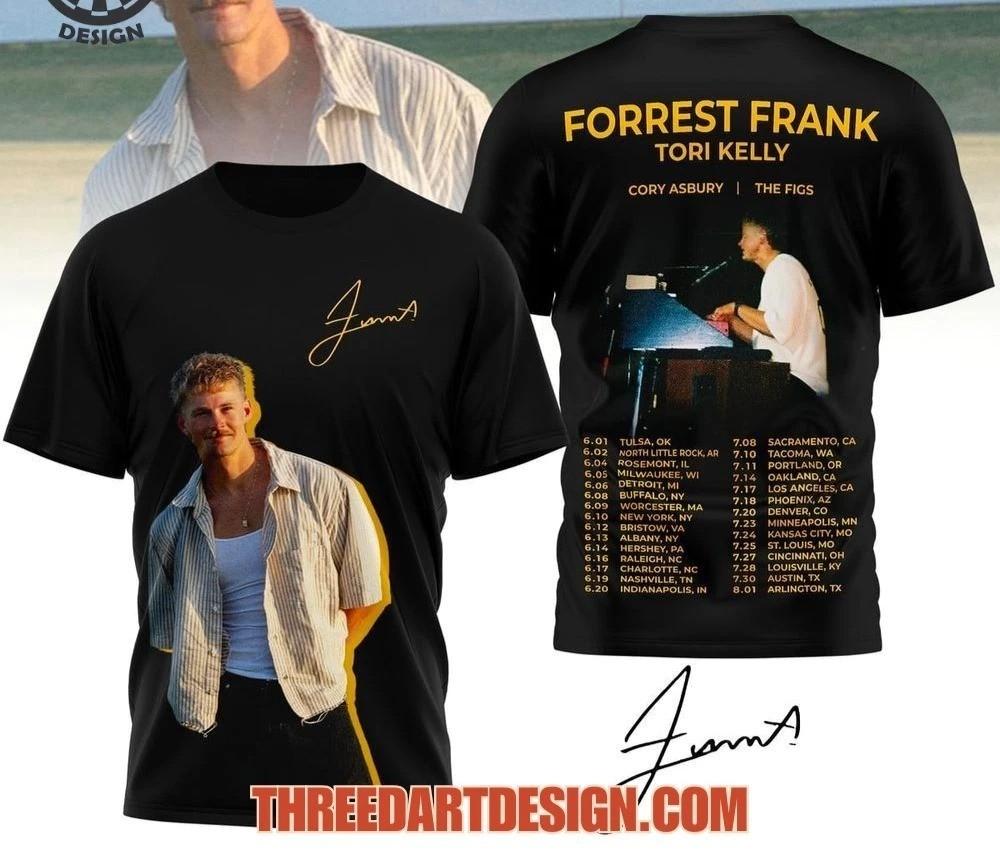 Forrest Frank Tori Kelly 2026 Tour 3D T-Shirt Full Size PP2905 M