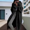 Women's Mid-Length Casual Knit Cardigan Sweater Coat for Spring/Autumn - Loose Long Sleeve Versatile Style