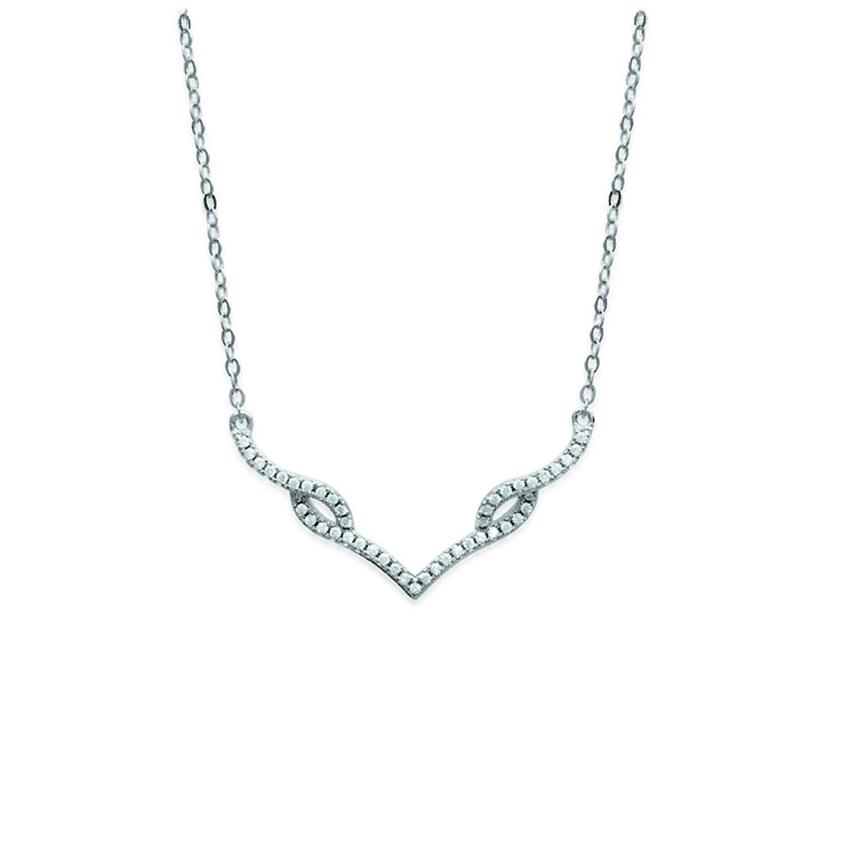 

Les Trésors De Lily [L6651] - Серебряное колье Sissi белое