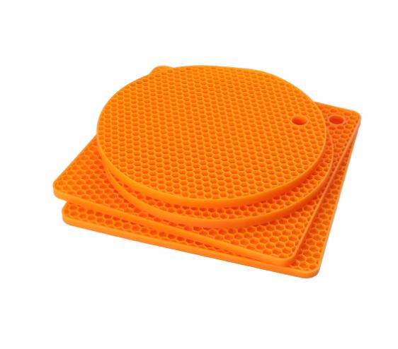 4Pcs Silicone Trivets for Hot Pots and Pans Heat Resistant Trivet Mats Hot Pads Spoon Rest Large Coasters