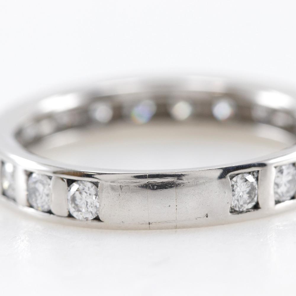 Ring Pt900Platin/Diamant #7.4(US-Grösse) 5.3g Frauen Gebraucht