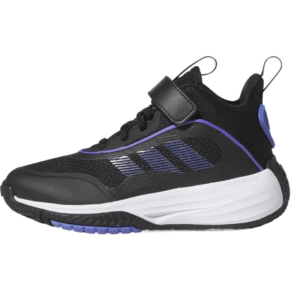 Adidas Own The Game 3 Soft Comfortable Non-Slip Durable Mid-Top Kids Basketball Shoes Kids Basketball Shoes Black JI0393