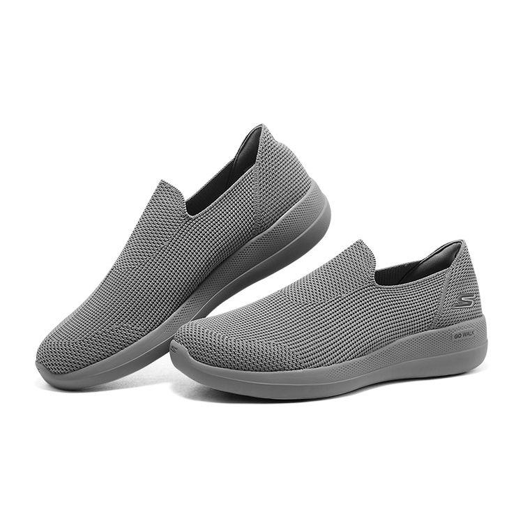 Skechers Go Walk Stability Mesh Comfortable Lightweight Shock Absorbing Durable Low Top Casual Shoes Men sneaker Gray 216141-CHAR