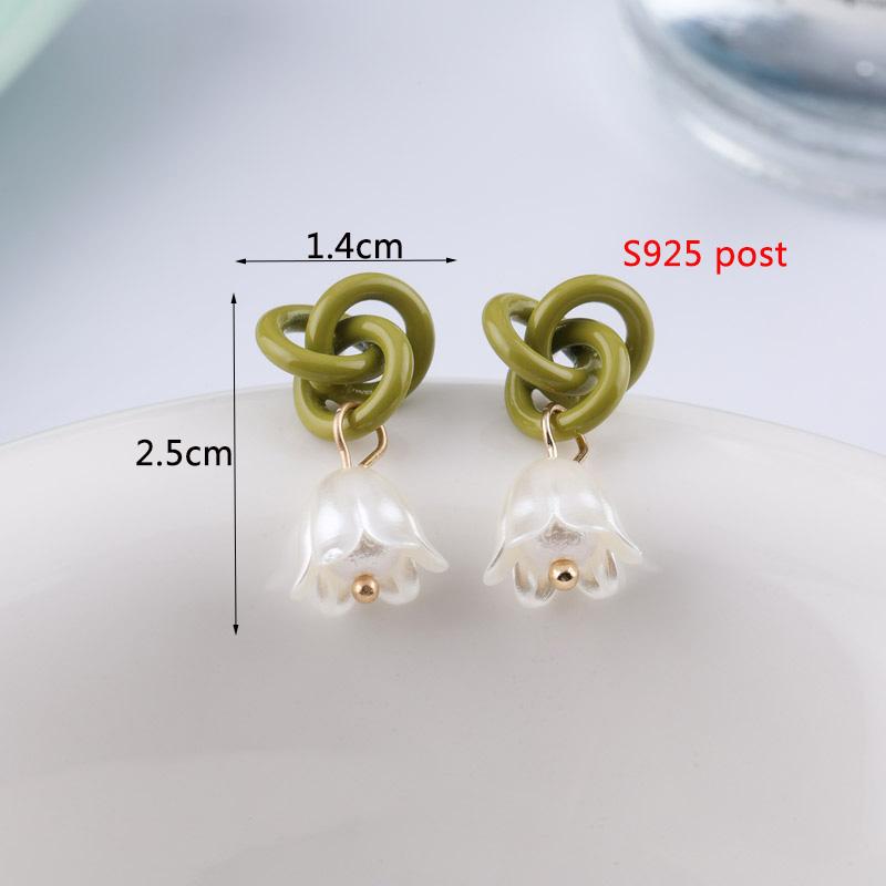 Cercei lungi cu cristale verzi pentru femei, cu pandantive în formă de floare, imitație zirconiu, cercei cu frunze metalice, cadou pentru petrecere