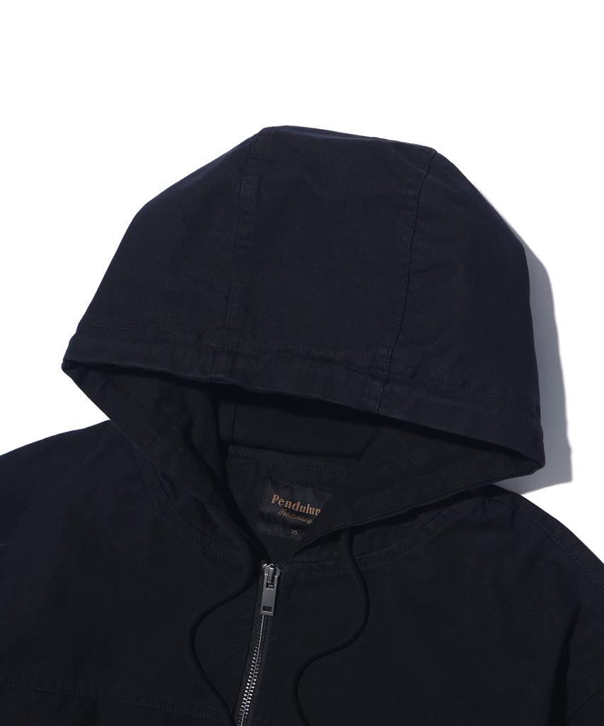 Pendulum Oxford Cation Two-Way Zip-Up Hoodie Lq1Ju033_Black