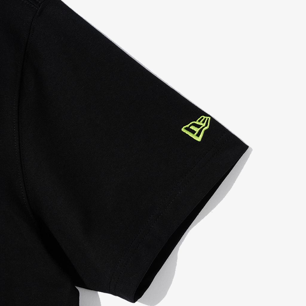 New Era SS24 Letter Print Crew Neck Pullover Short Sleeve T-Shirt Unisex T-Shirts Black 14179014