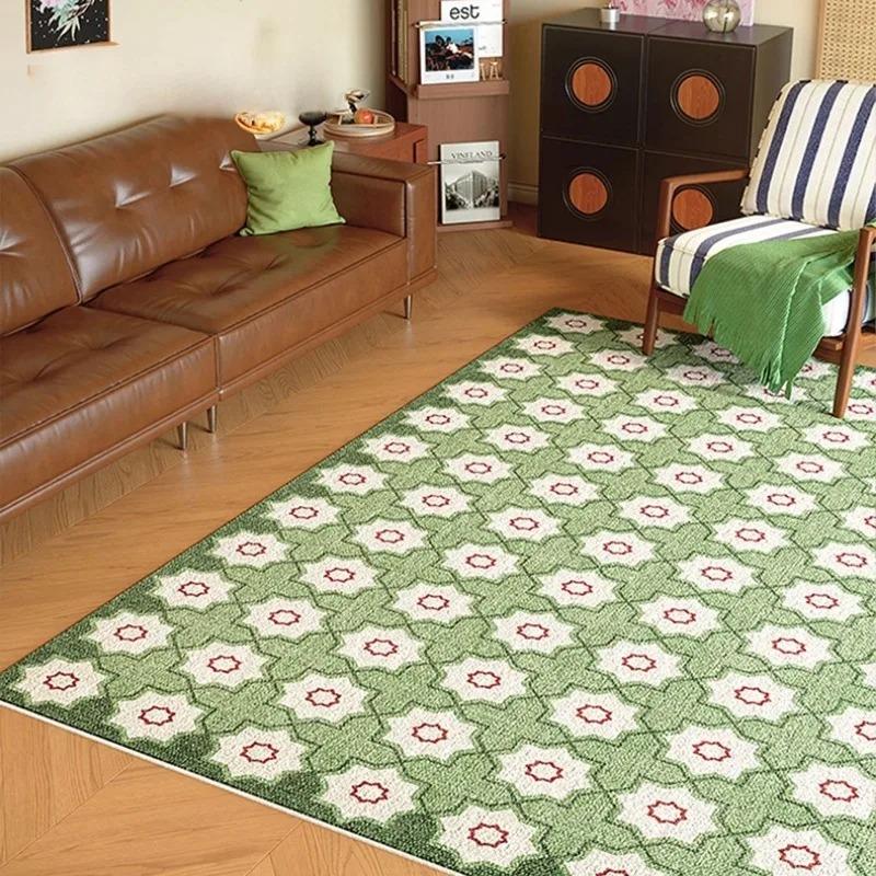 Geometriskt Mönster Matta Matta Heminredning Modern Stor Yta Golvmatta för Vardagsrum Soffområde Vardagsrumsinredning