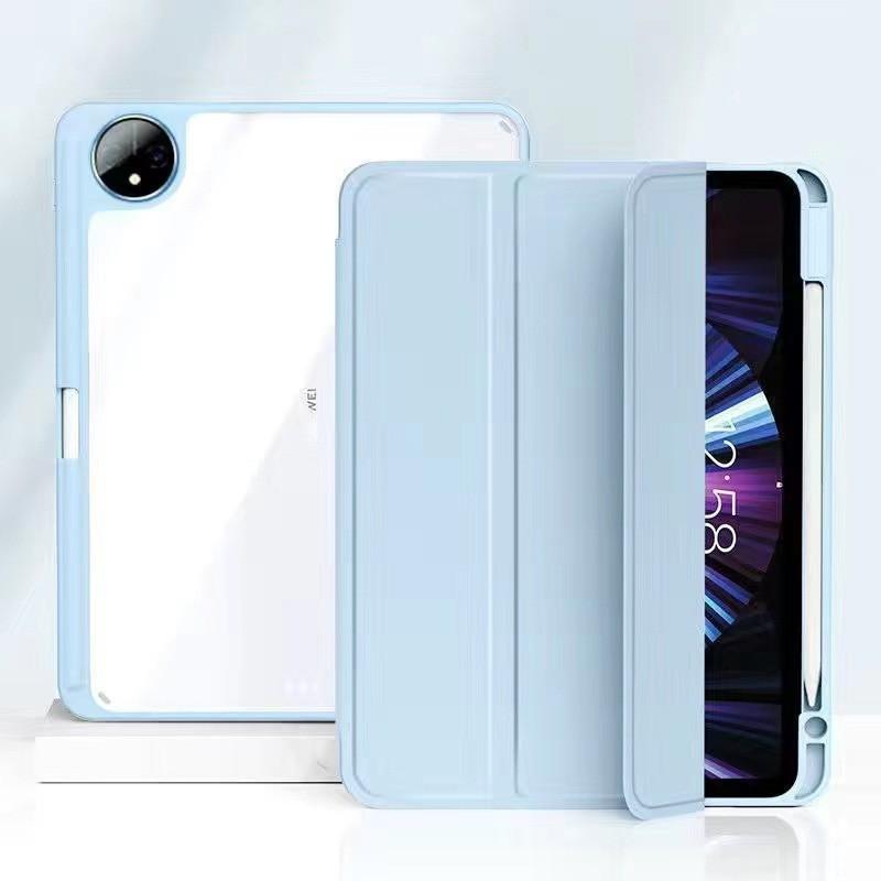 Slim Folio Case MatePad 11 With Pen Slot 3-Fold Stand Magnetic Auto Sleep PU Leather Multiple Colors