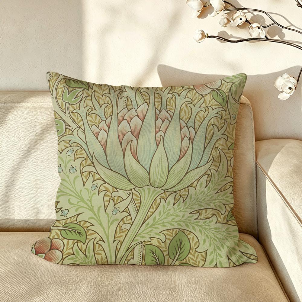 Künstler WWilliam MMorris Kissenbezug Kissenhülle Anti-Milben Kissenbezug Seidiger Kurzer Plüsch Sofakissenbezug heiß