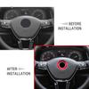 Adesivo per anello distintivo emblema volante auto per VW Golf 6 7 Polo CC Tiguan Passat Decorazione Logo Adesivo Accessori