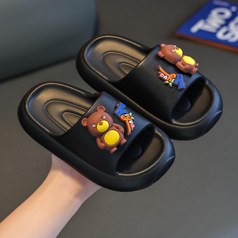 Kids EVA Soft Sole Slippers Summer Cartoon Cute Indoor Non Slip House Sandals For Boys And Girls