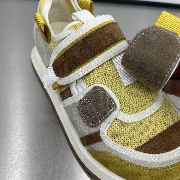 Autumn new ugly cute shoes mesh comfortable breathable lace-up fashion color matching casual dad shoes