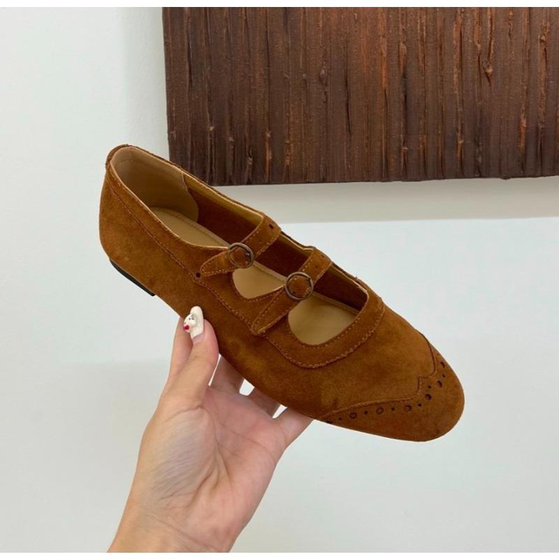 Fashion New Mary Janes Flats Shoes Ballet Casual Sneakers Women Sandals Loafers Trend Shallow Dress Suede Comfort Zapatos Mujer