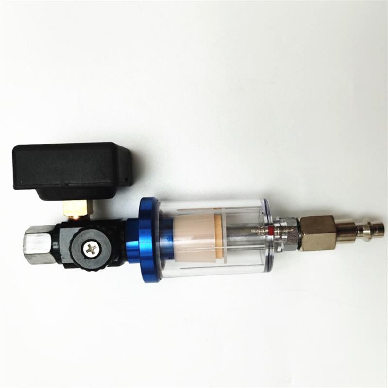 Digitale Spritzpistole mit Luftdruckregler, Wasserabscheider und 1/4"-Filter