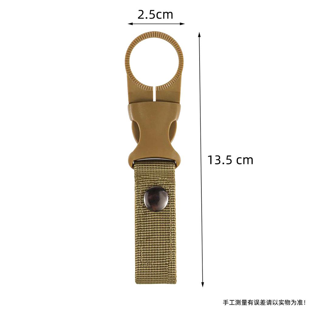 Tactical Webbing Water Bottle Clip Carabiner Multi-Function Hook for Hiking Camping Portable Bottle Holder Wholesale