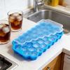 Silicone Ice Cube Mold 37-Cavity Honeycomb Ice Cube Tray with Lid Large Capacity Food-Grade Mold for Freezer And Drinks